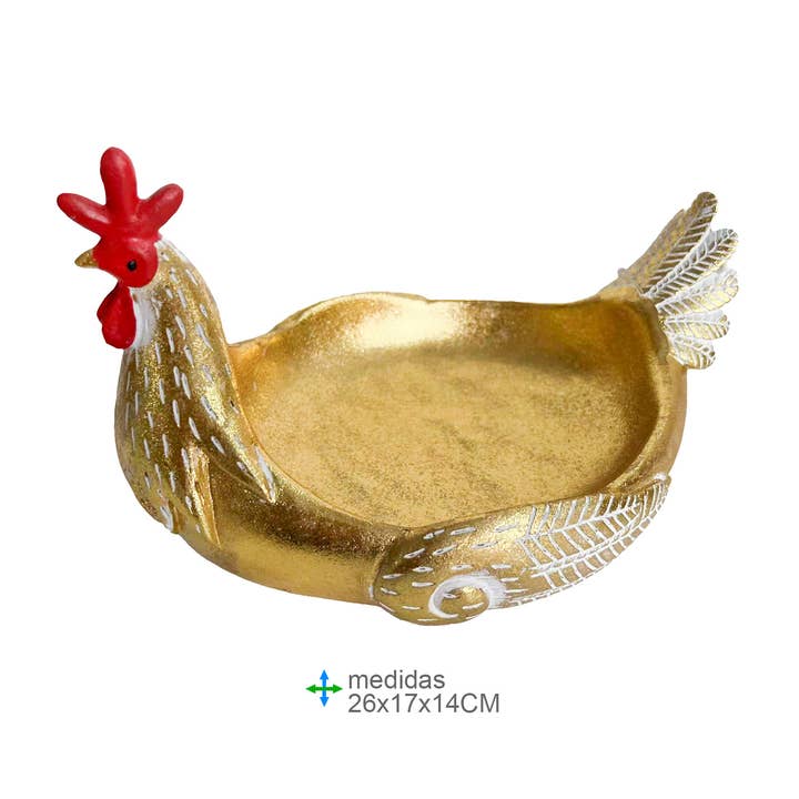 Resin Chicken 26x17x14cm for wholesale by Esoterica Arte
