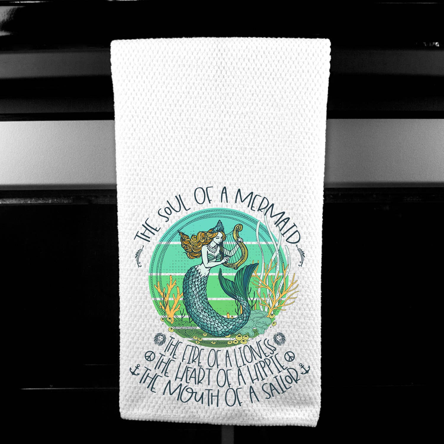 Dasha Alexander - Wholesale Tea Towel - Sould of A Mermaid Microfiber Towel    0