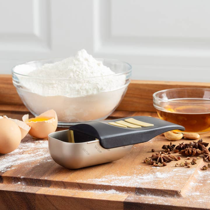 Fox Run Brands - Wholesale Maatbeker - KitchenArt Pro Adjust-A-Scoop voor 1/2 kop, satijn, 7 „x 2,5"3