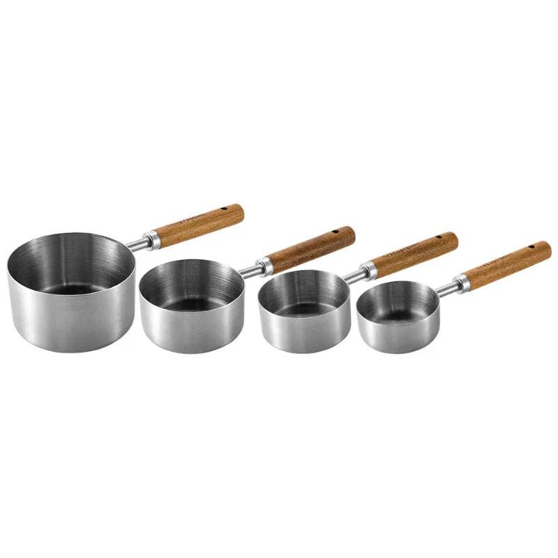 Kiyo Home - Wholesale Measuring Cup - Stainless Steel Measuring 4-Piece Cup & Spoon Sets13
