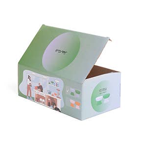 Helio Ferretti - Wholesale Pet Bowl - Cat/Dog - RAISED BLUE CAT FEEDER - HAND PAINTED HF3