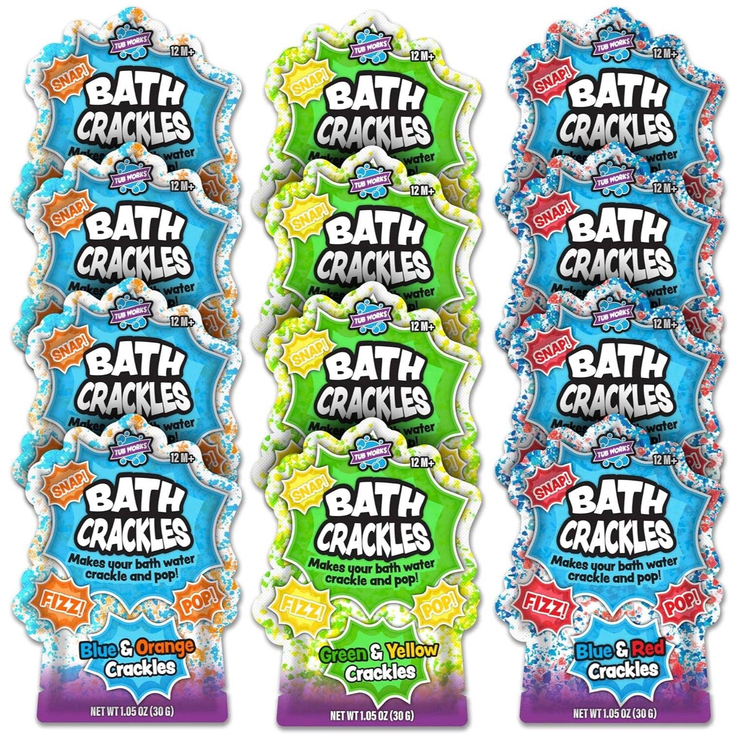 Tub Works LLC - Wholesale Bath Toy - Baby - Tub Works® Bath Crackles Bath Toy, Variety 12 Pack6