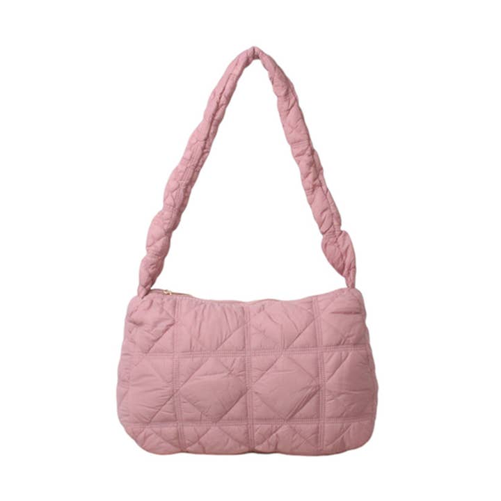 QUILTED SHOULDER BAG, FABRIC. AUTUMN-WINTER SEASON for wholesale by MIA LAROUGE