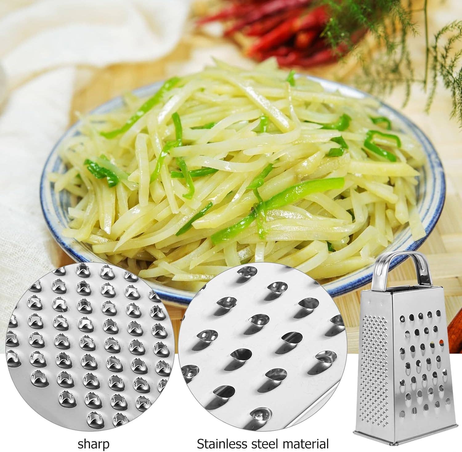 YBM HOME INC. - Wholesale Grater - Stainless Steel 4 Way Grater7
