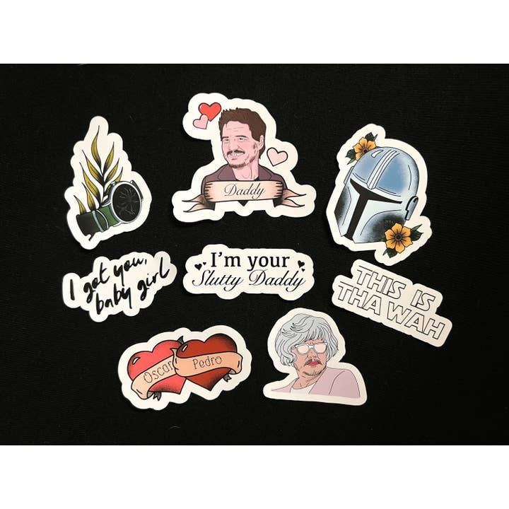 Raicodoll - Wholesale Sticker - Pedro Pascal Inspired Daddy Stickers