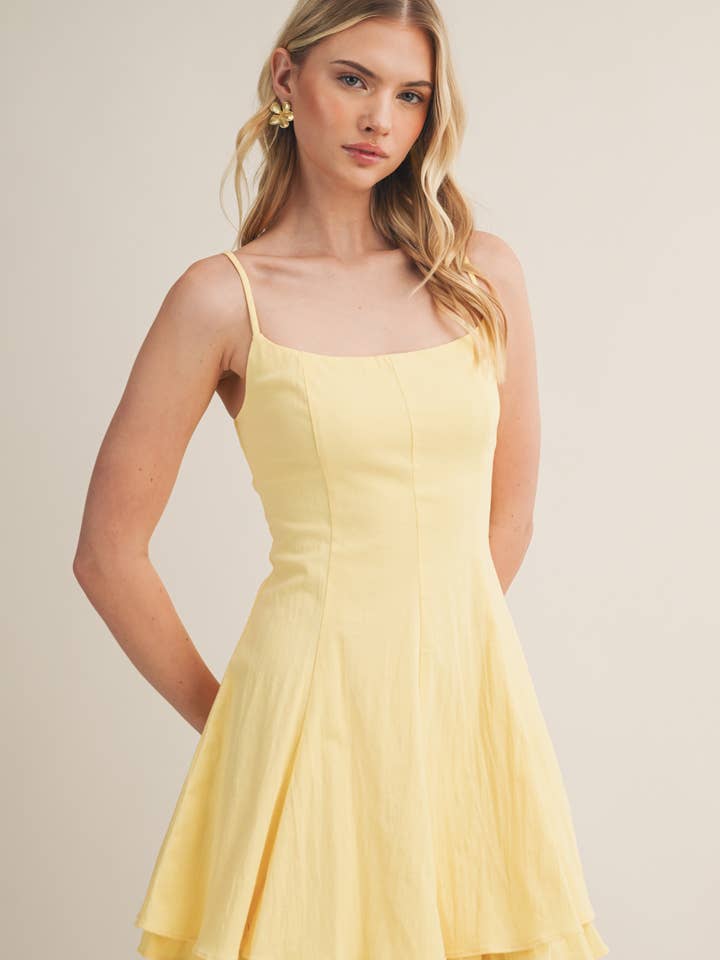 FIT AND FLARE STRETCH DRESS for wholesale by Mustard Seed