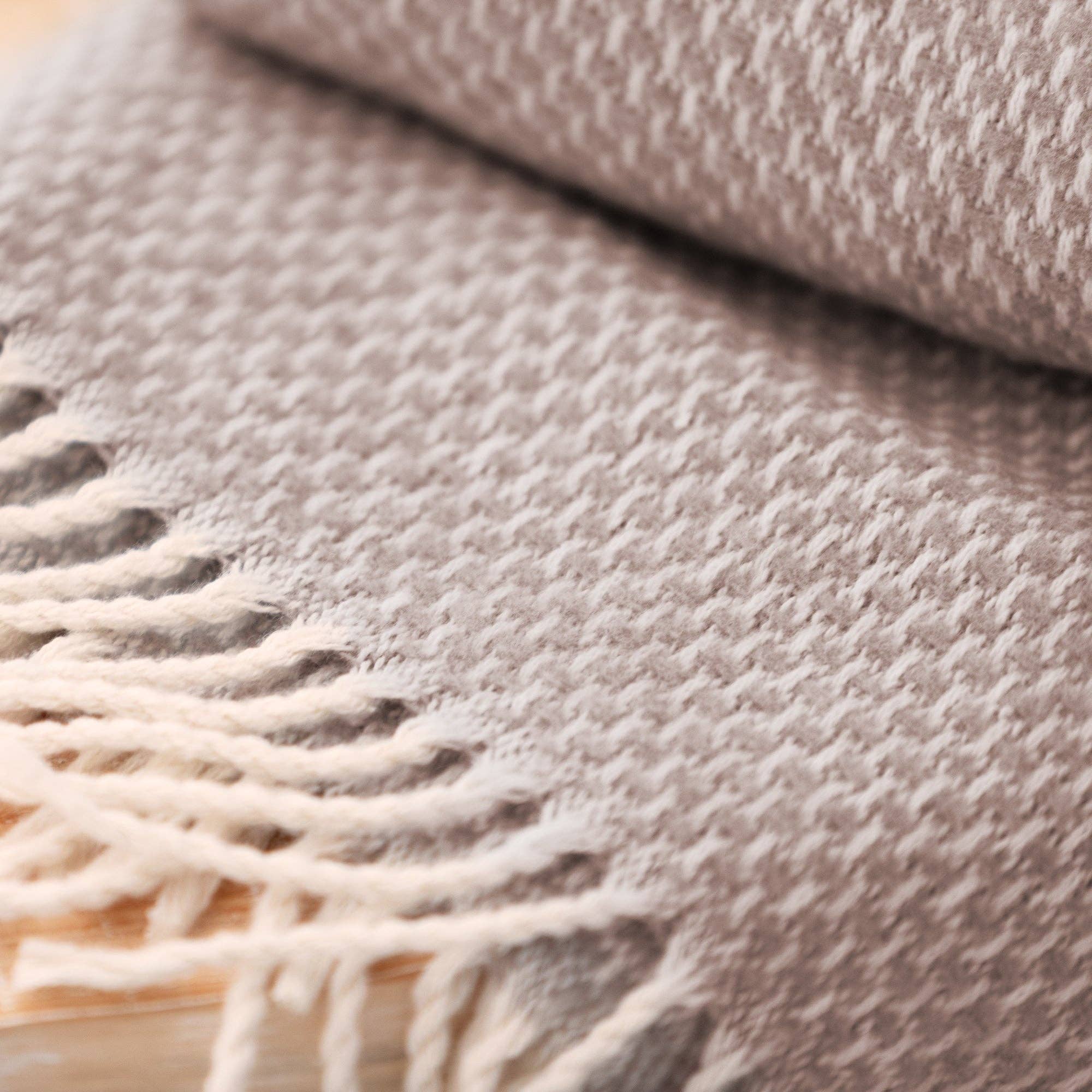 Happyfriday - Wholesale Throw Blanket - Haze Plaid Brown1