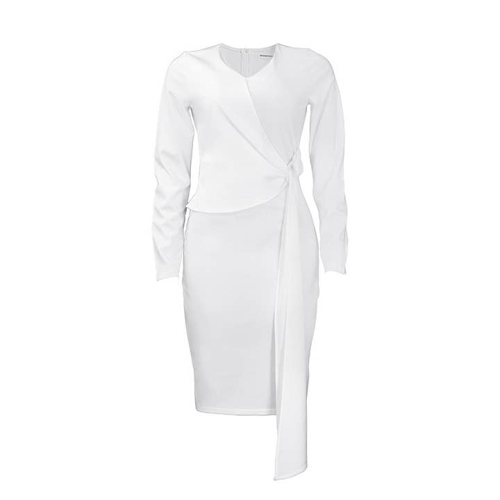 HIDDENBRAND - Wholesale Dress - Women's - long sleeve pencil dress formal dress2