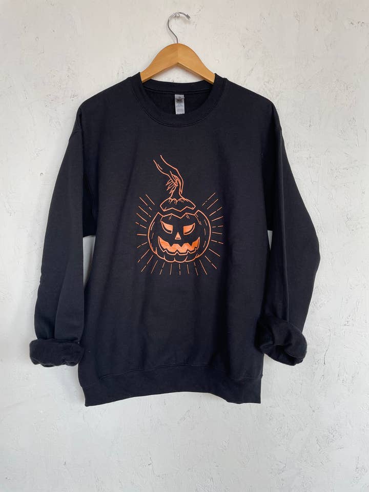 Sweatshirt Jack O Lantern Halloween por atacado de &Morgan