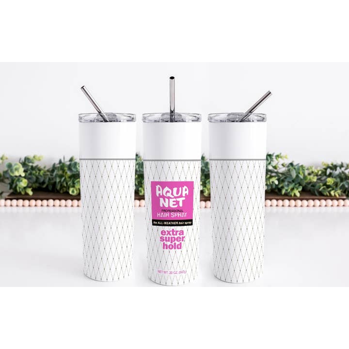 Creations by Trudy - Wholesale Insulated Mug/Tumbler - 80s hairspray aquanet tumbler2