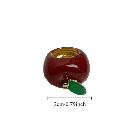 HoopLa - Wholesale Cocktail/Statement Ring - Fruit Basket Ring- Large Dome Fruit Rings- Enamel Hand Made9