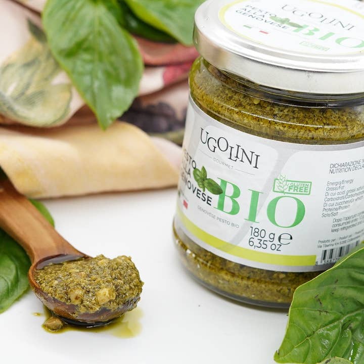 Truffleat srl - Wholesale Pesto - Organic pesto alla Genovese gluten free 180 gr Made in Italy