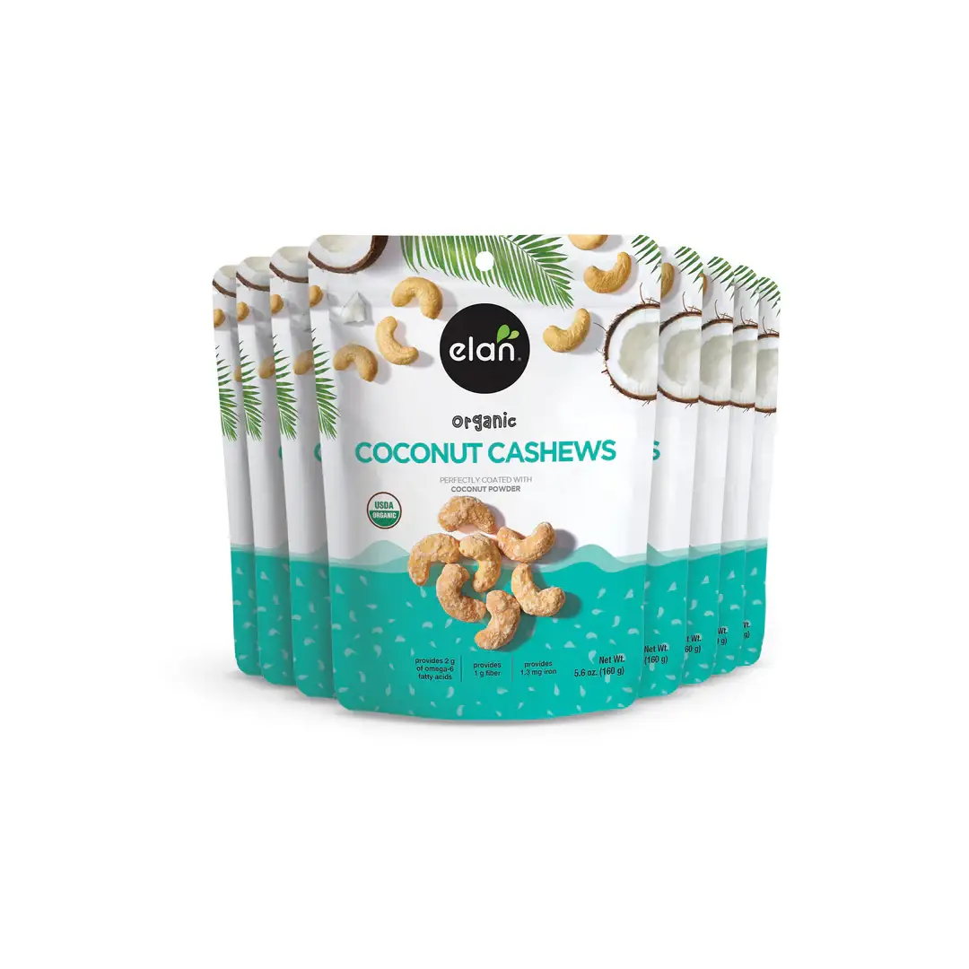 Elan - Wholesale Nuts - Elan Organic Coconut Cashew Nuts, Snacks, Gluten Free (6 oz)2