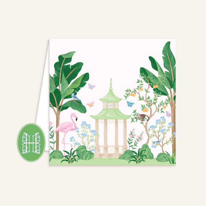 Hattie Hill Designs, LLC - Vendita all'ingrosso Biglietti di auguri generici - Biglietto di Recinzione "La Palma Rosa"