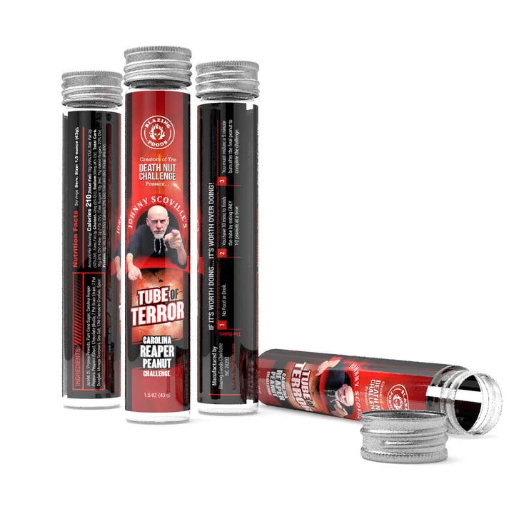 BLAZING FOODS - Wholesale Hot Sauce - Tube of Terror Challenge