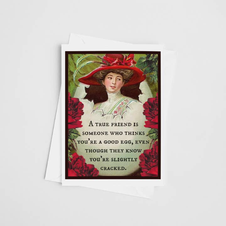 Cheerful Whimsies - Wholesale Friendship Card - Greeting Card. A True Friend... Thinks You're A Good Egg.4