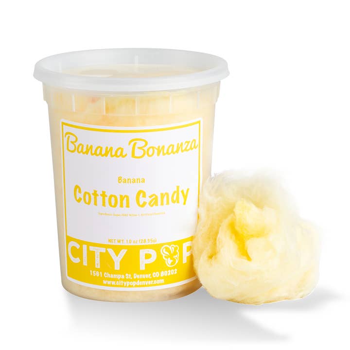 Banan Bonanza Bomullsgodis för wholesale av City Pop