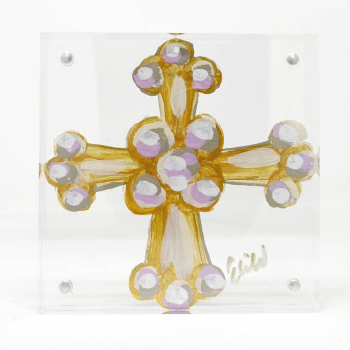 Love Cross Acrylic Block for wholesale by HAVE MERCY LLC