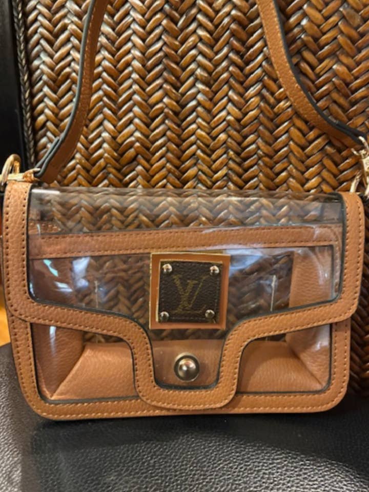 One-of-a-Kind Upcycled Transparent Bag for wholesale by Embellish Your Life