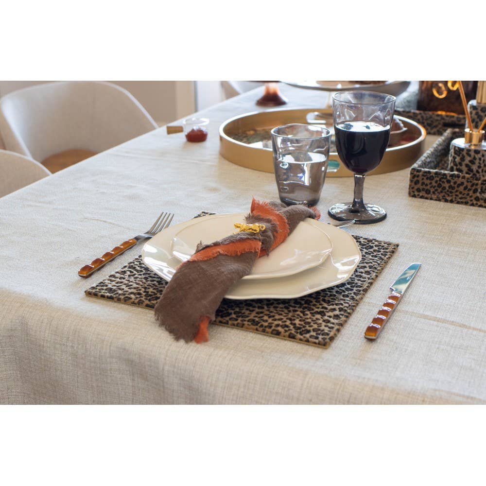 AULICA - Wholesale Assorted Cutlery Set - 24-piece silver cutlery set with brown handles2