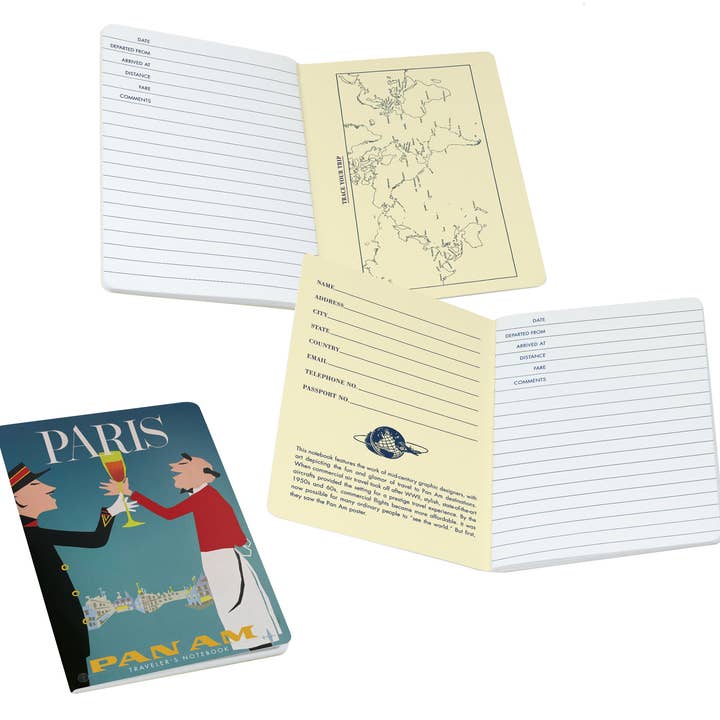 Unemployed Philosophers Guild - Wholesale Notebook - Pan Am Paris Notebook