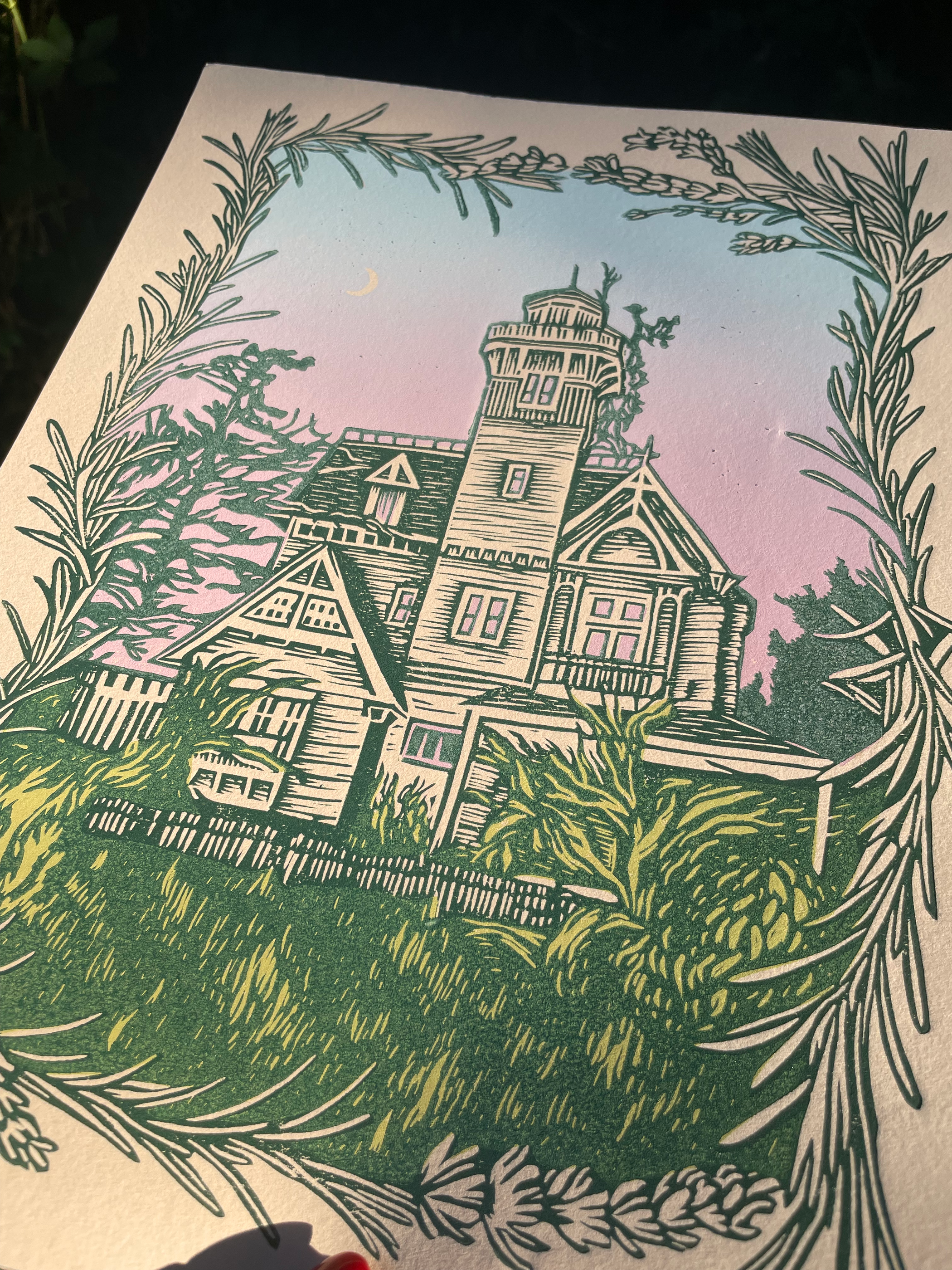 Augury Press - Wholesale Kunstprint - Praktische magische linosnede print2