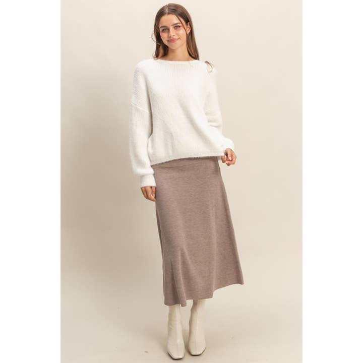 HYFVE - Wholesale Knit Sweater - Women's - Oversized Fuzzy Sweater With Back Twist Detail23