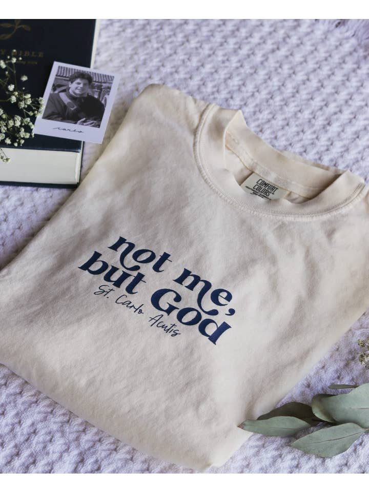 Saint Clare and Francis - Venta al por mayor Camiseta serigrafiada - Unisex - No yo, sino Dios camiseta8