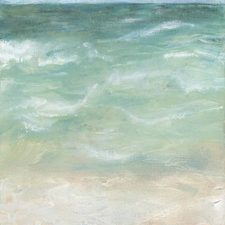 "Teal Horizon" Print for wholesale by Honey Hilliard Art