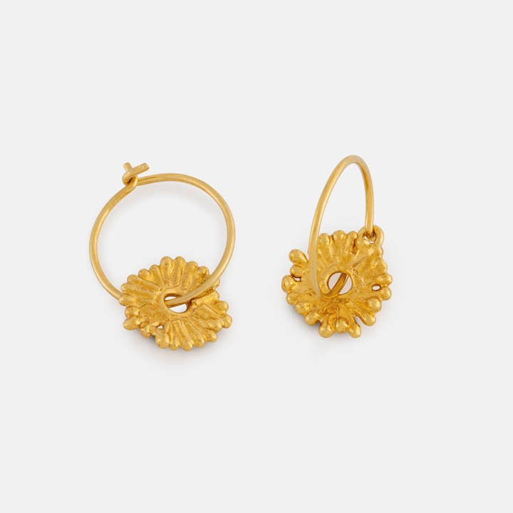 Gold Solis Earrings for wholesale by One & Eight