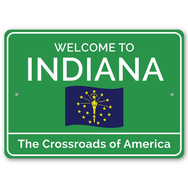 Bienvenido a Indiana La Encrucijada de América para venta al por mayor de Lizton Sign Shop, Inc