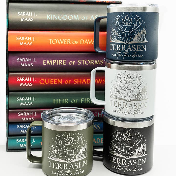 zoo&roo - Wholesale Insulated mug/tumbler - Terrasen engraved mug | Throne of Glass officially licensed7