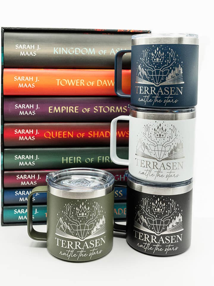 Terrasen graverad mugg | Officiellt licensierad Throne of Glass för wholesale av zoo&roo