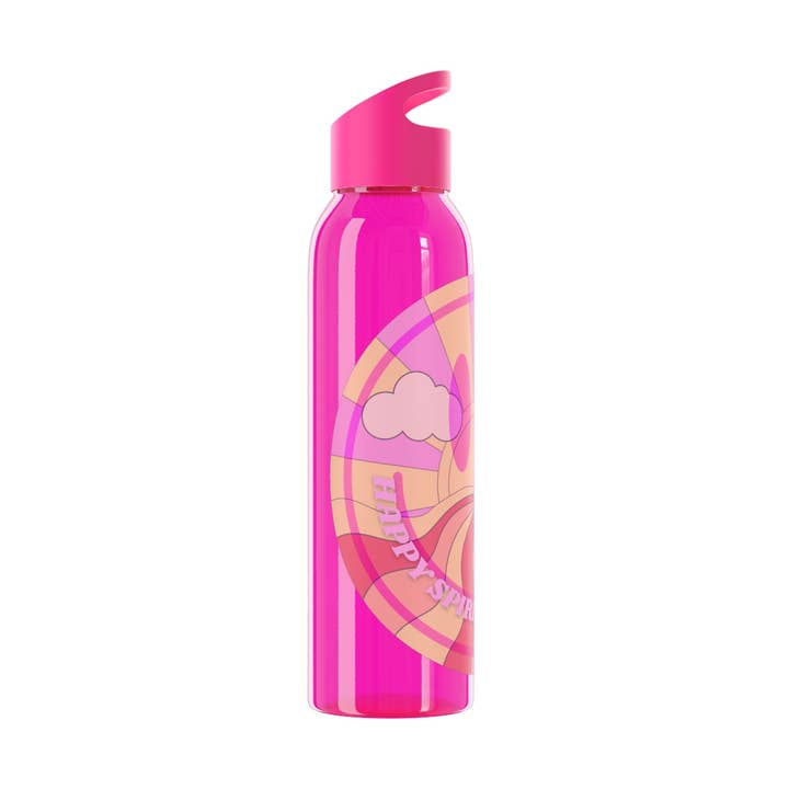 Happy Life Stuff - Wholesale Water Bottle - Aesthetic Happy Spirit Happy Life Water Bottle, Aesthetic Pink Bottle, Smile Face, Trendy Tumblr Bottle, Happy Mind Tumbler, BPA Fre3
