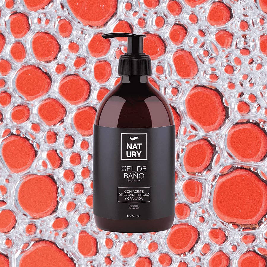 Natury Greencare - Wholesale Body Wash/Shower Gel - Shower Gel with Black Cumin and Pomegranate Oil 500ML1