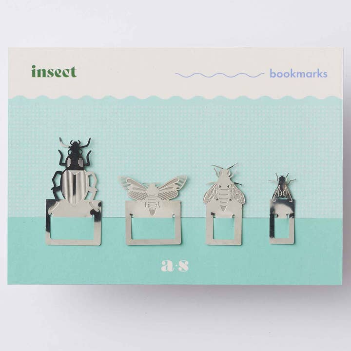 Bookmark set - Insects & Bugs Page markers for wholesale by Another Studio U.S