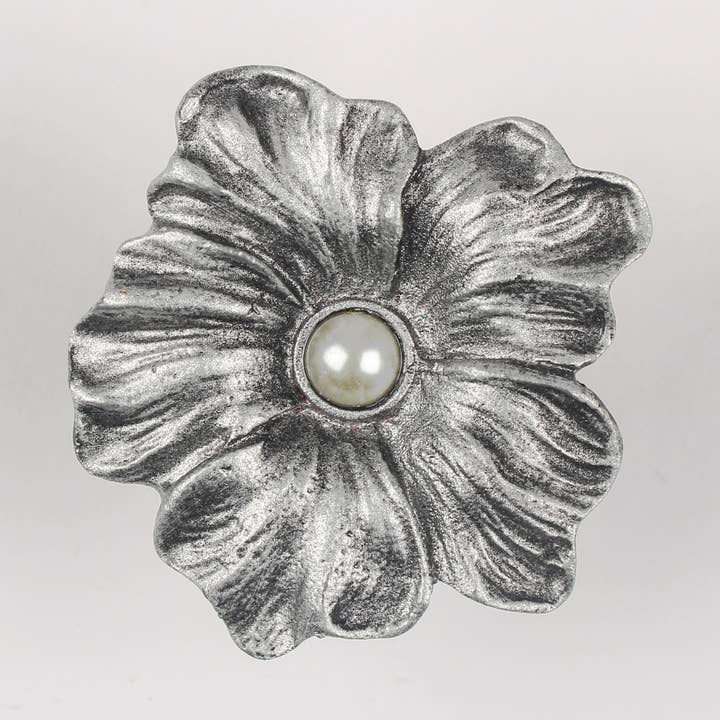 Pansy Knob Pull With Pearl Centre for wholesale by Originals International Ltd