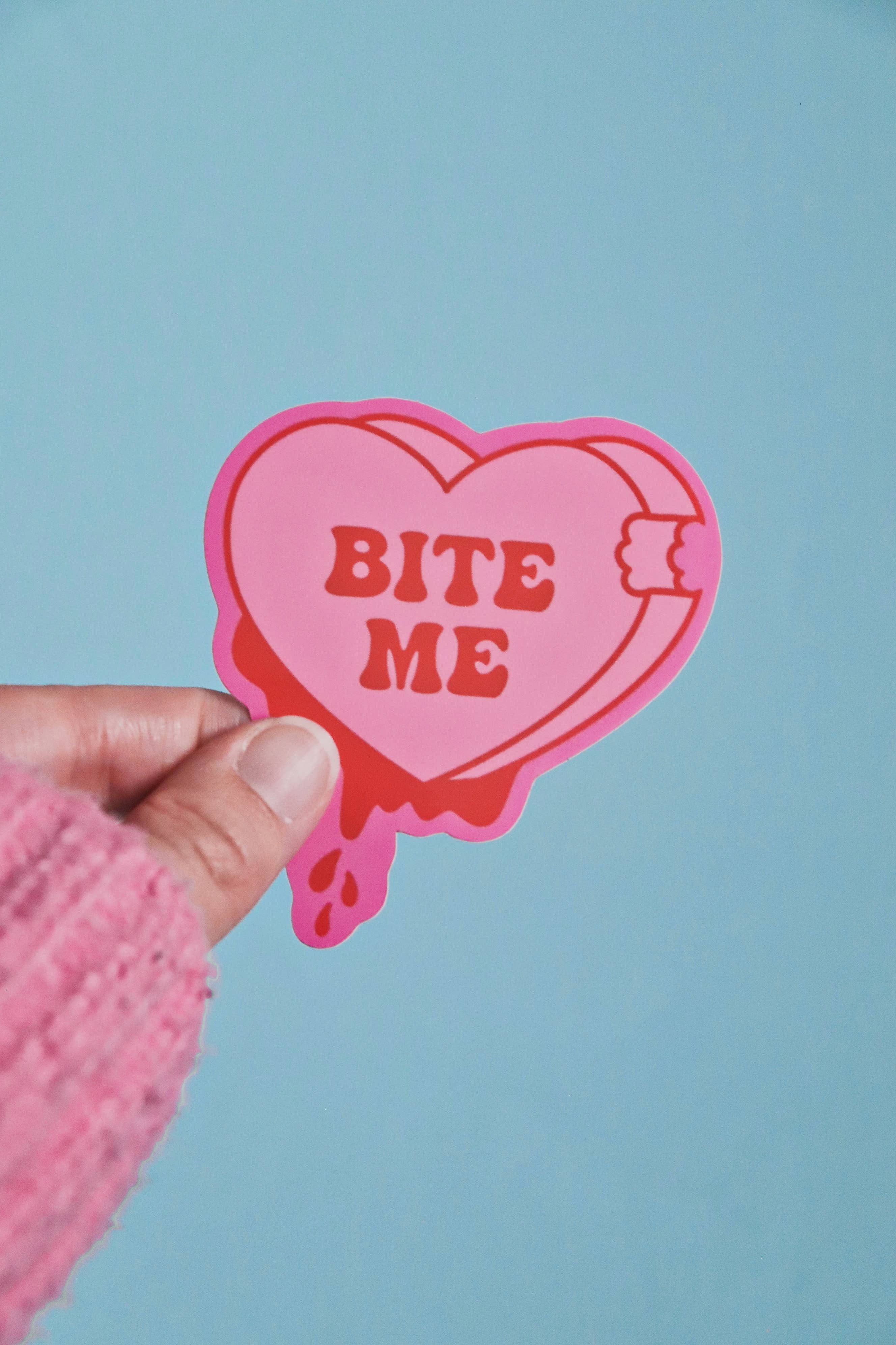 Day Dreamer Studios - Wholesale Sticker - Bite Me Candy Heart | Glossy Waterproof Vinyl Sticker2