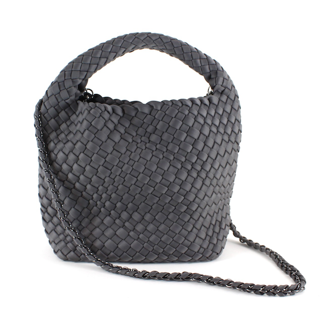 Pretty Persuasions - Wholesale Crossbody Bag - Women's - P23093 Small Nylon Woven Hobo Crossbody Bag w/Cosmetic Pouch4