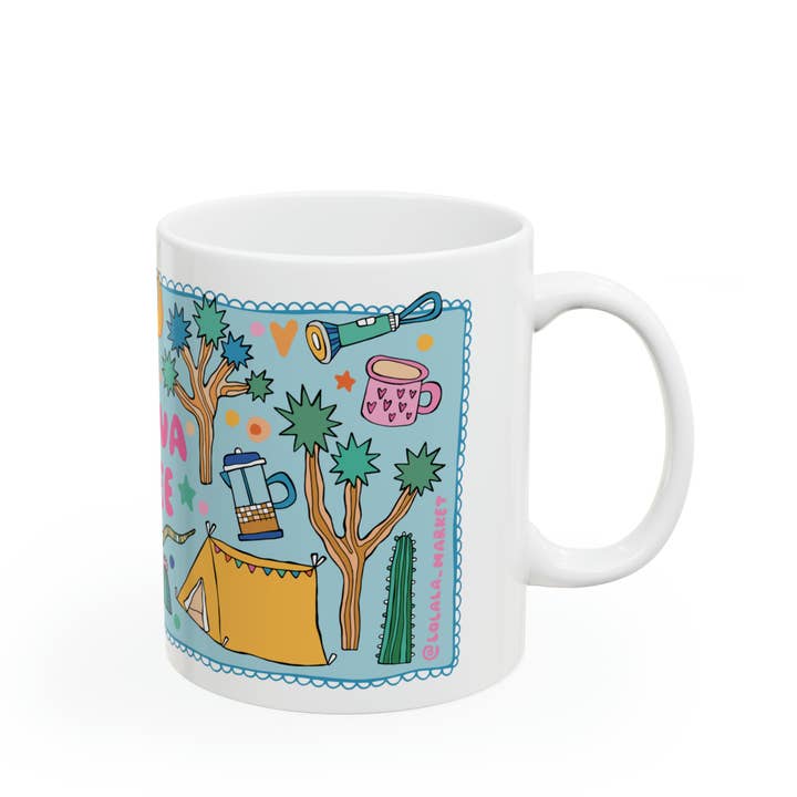 LOLALA - Your California Happiness Market 💛 - Wholesale Coffee Mug - Joshua Tree - Coffee Mug (11oz, blue)