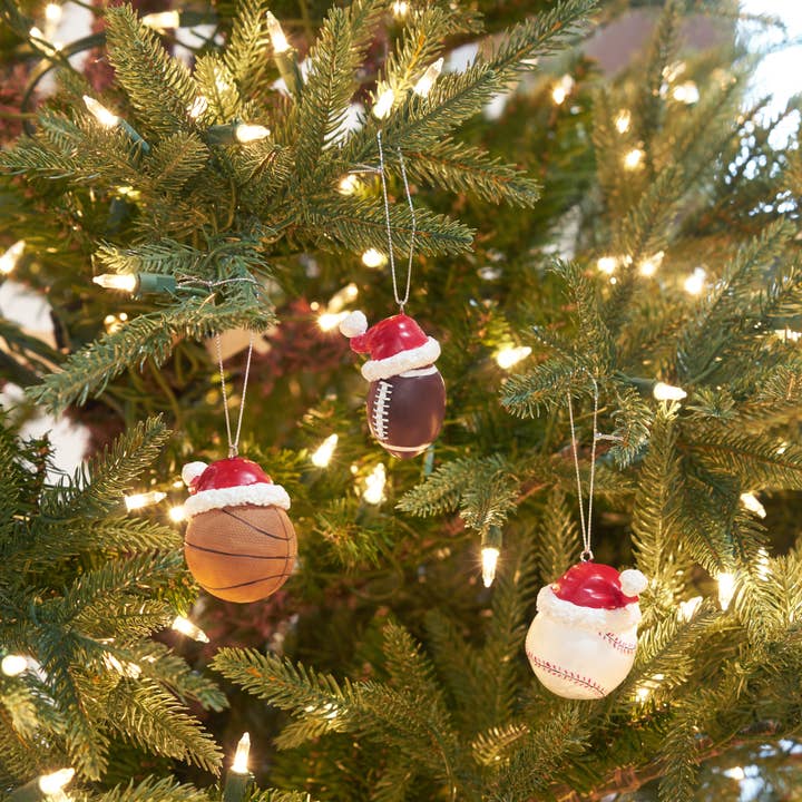 C&F Home - Wholesale Ornament Set - Christmas Sports Gear Ornament Set 3