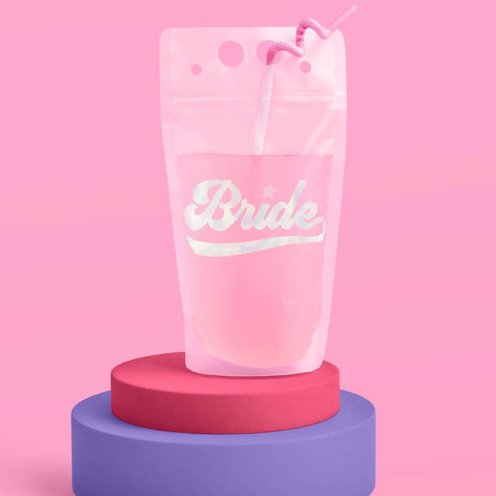 xo, Fetti - Vente Gobelets jetables - Pochettes à boisson Team Bride, Bachelorette, Fête nuptiale4