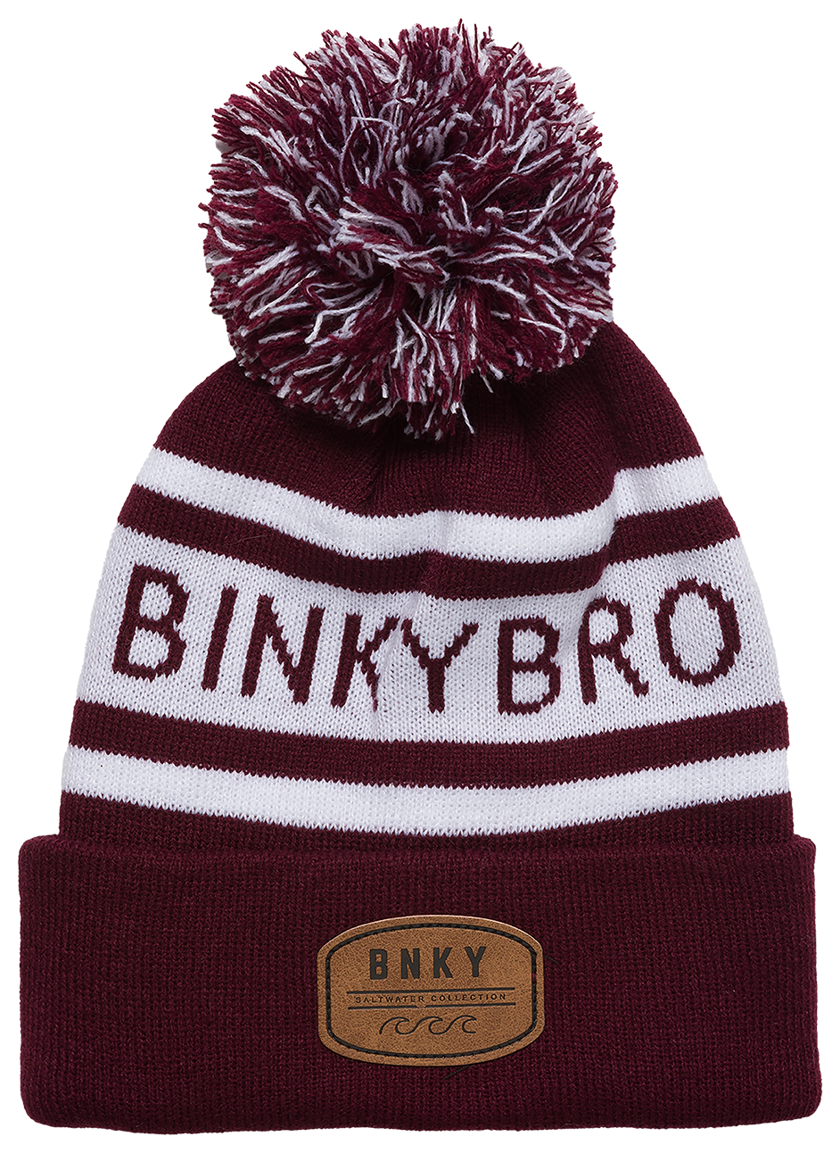 BinkyBro - Wholesale Beanie - Kids - Kids Beanie Sundance Pom - Maroon0