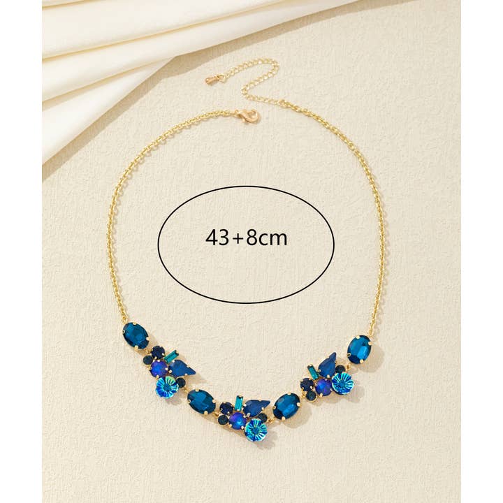 Blossom bijoux - Wholesale Pendant/Charm Necklace - Multiform glass rhinestone and flower necklace – 26AHCC0023