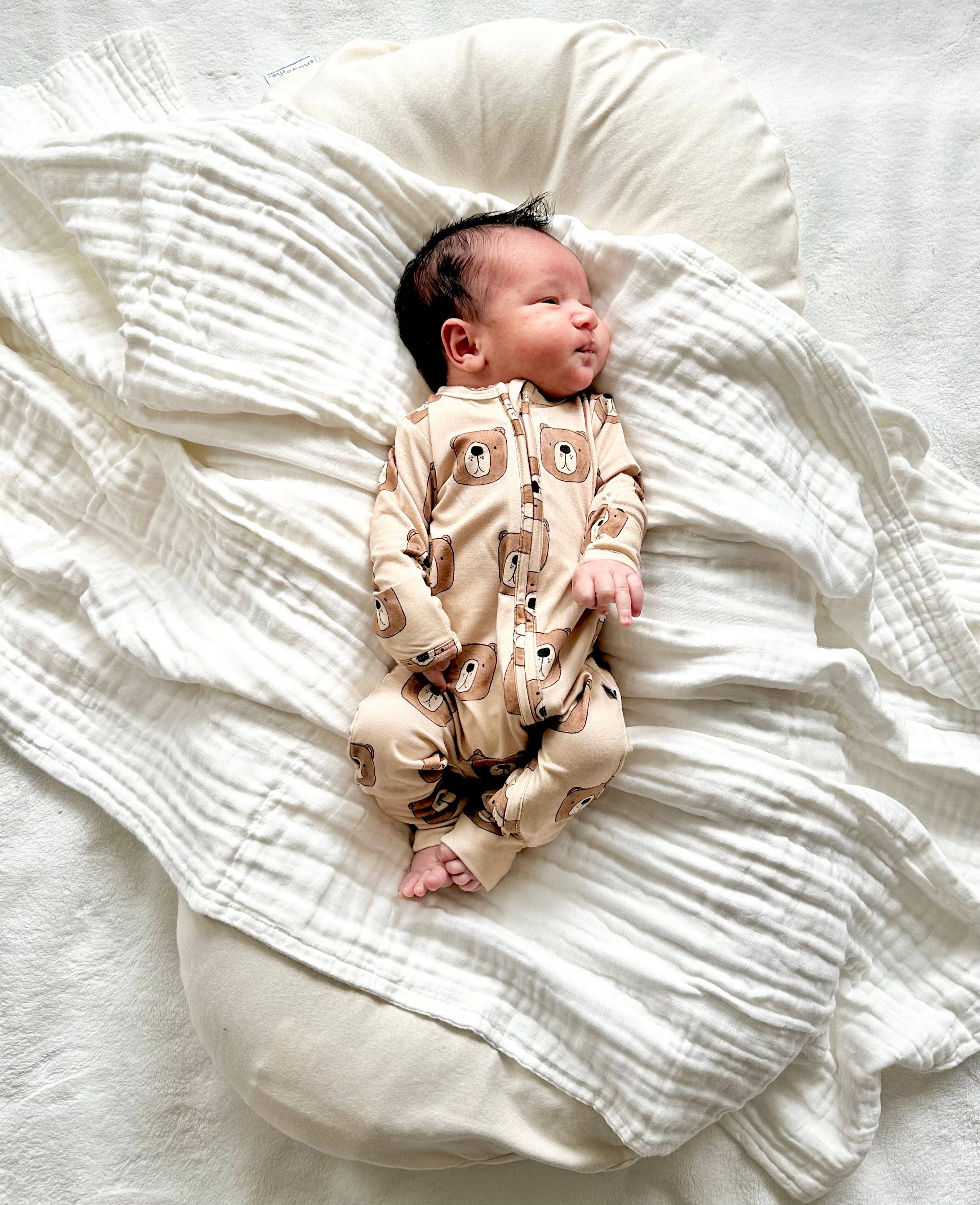 Harp Angel Boutique - Wholesale Jumpsuit - Baby - Zipper Romper - Brown Bear4