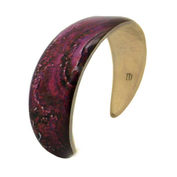 INSPIRED BY NATURE STONES ADJUSTABLE NARROW BRACELET - D809W for wholesale by Mo Resin