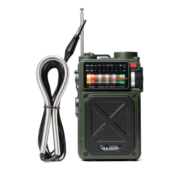 Radioddity - Wholesale Portable Charger - Raddy SW001 Shortwave Radio Antenna | FM/SW/WB/VHF | 9.85 ft | Crocodile Clip