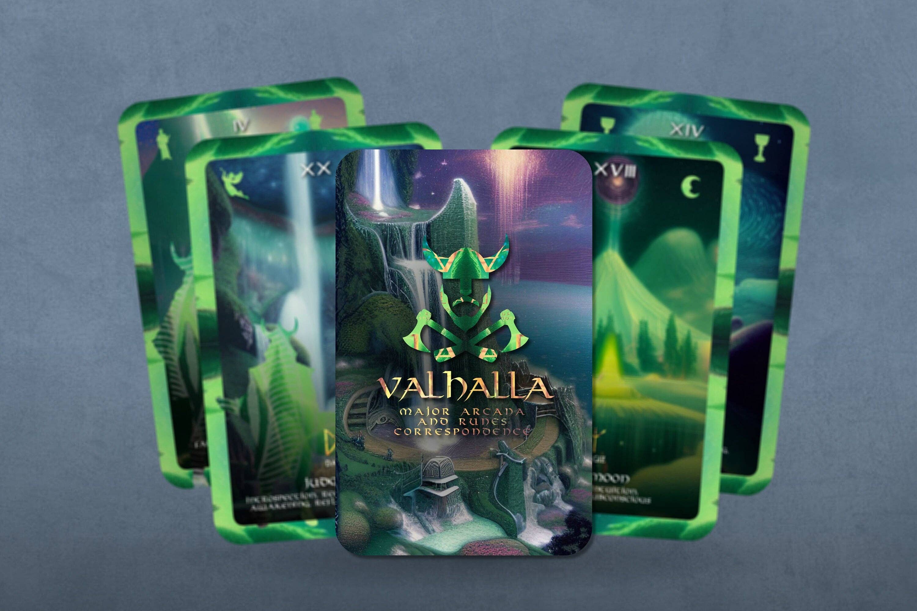 Ibiza Tarot USA – wholesale Tarot cards – Valhalla - Major arcana and Runes Correspondence - Nordic Ca8