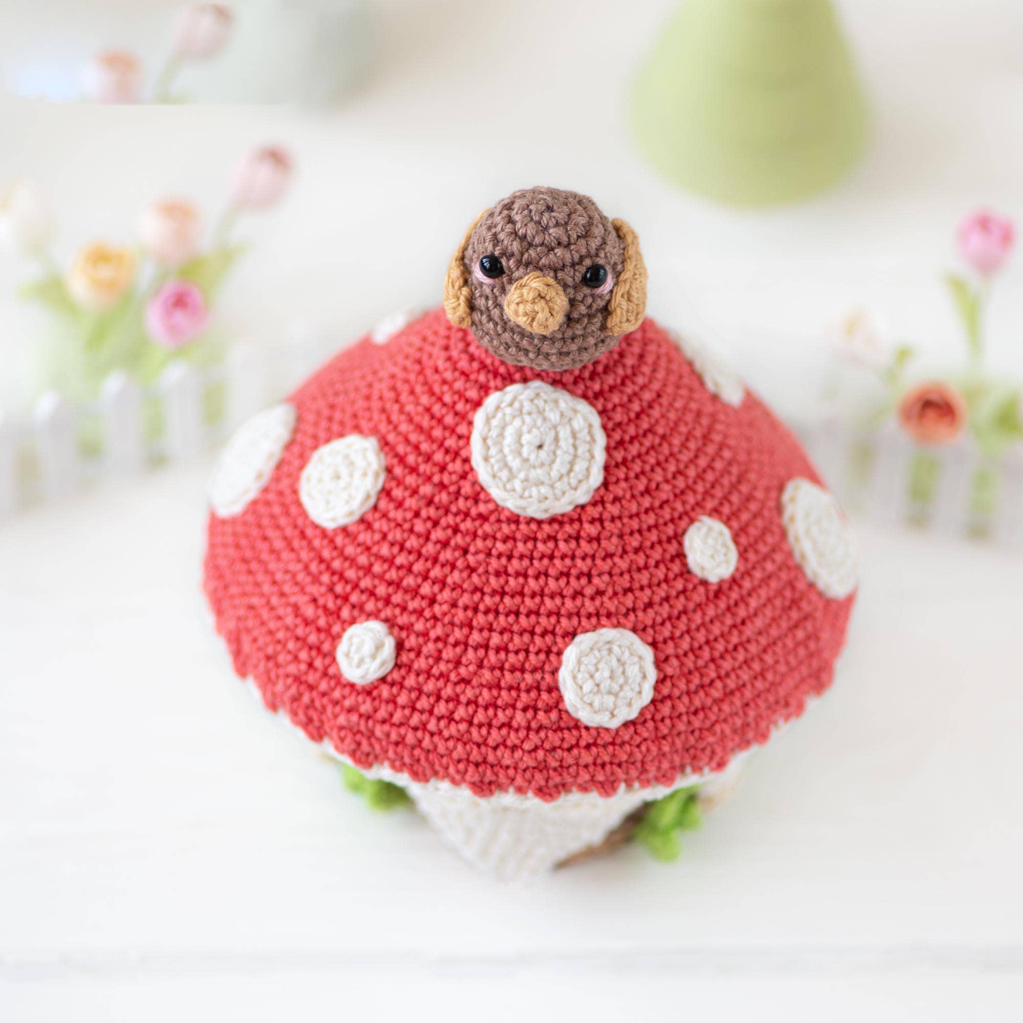 TOMOPOD LLC - Wholesale Christmas Decoration -  Bear Eyeglasses Holder Crochet, Bear Crochet Eyeglass Tray (Copy)2