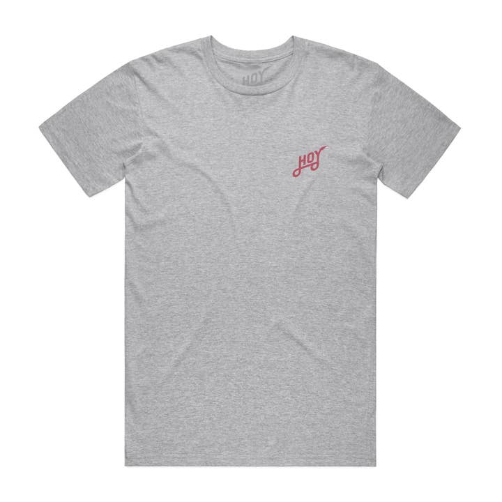 Hoy Wabi-sabi Organic T-Shirt - Grey Marl for wholesale by Hoy surf Ltd